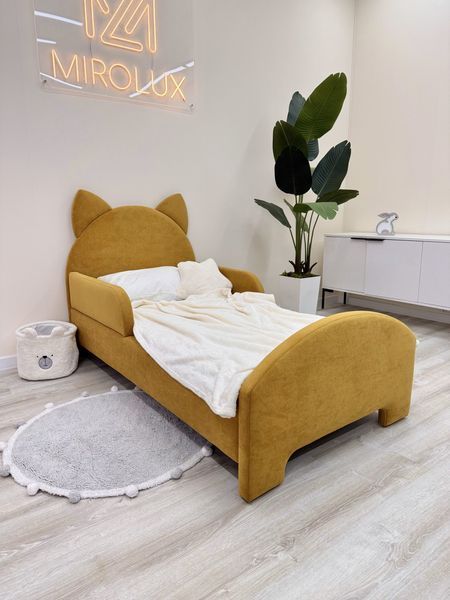 Ліжко дитяче Mirolux Котик, охра, спальне місце 80х160 см 6-80-160 фото