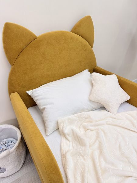 Ліжко дитяче Mirolux Котик, охра, спальне місце 80х160 см 6-80-160 фото