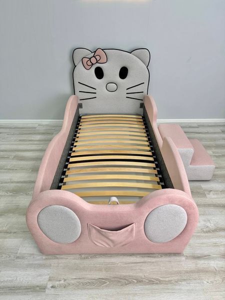 Дитяче ліжко для дівчинки Mirolux, Hello Kitty, рожеве, спальне місце 90х190 см 20-90-190 фото