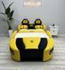 Дитяче ліжко Mirolux, машинка Sport Car, жовте, спальне місце 120х190 см 17-120-190 фото 1