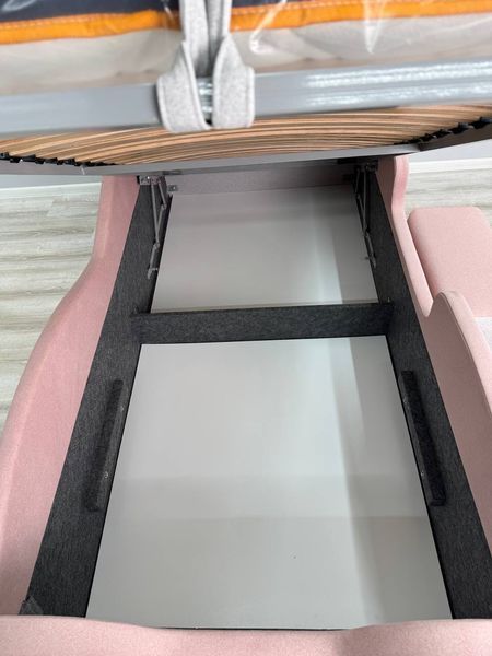 Дитяче ліжко для дівчинки Mirolux, Hello Kitty, рожеве, спальне місце 90х190 см, з підйомним механізмом та нішею для зберігання 20-90-190-п фото