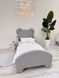 Ліжко дитяче Mirolux Ведмедик, сіре букле, спальне місце 80х190 см 38-80-190 фото 3