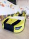 Дитяче ліжко Mirolux, машинка Sport Car, лимонне, спальне місце 120х190 см 46-120-190 фото