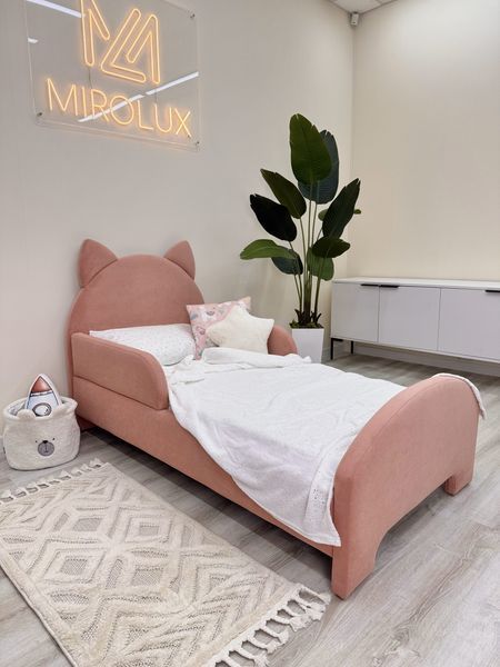 Ліжко дитяче Mirolux Котик, пудра, спальне місце 80х160 см 11-80-160 фото